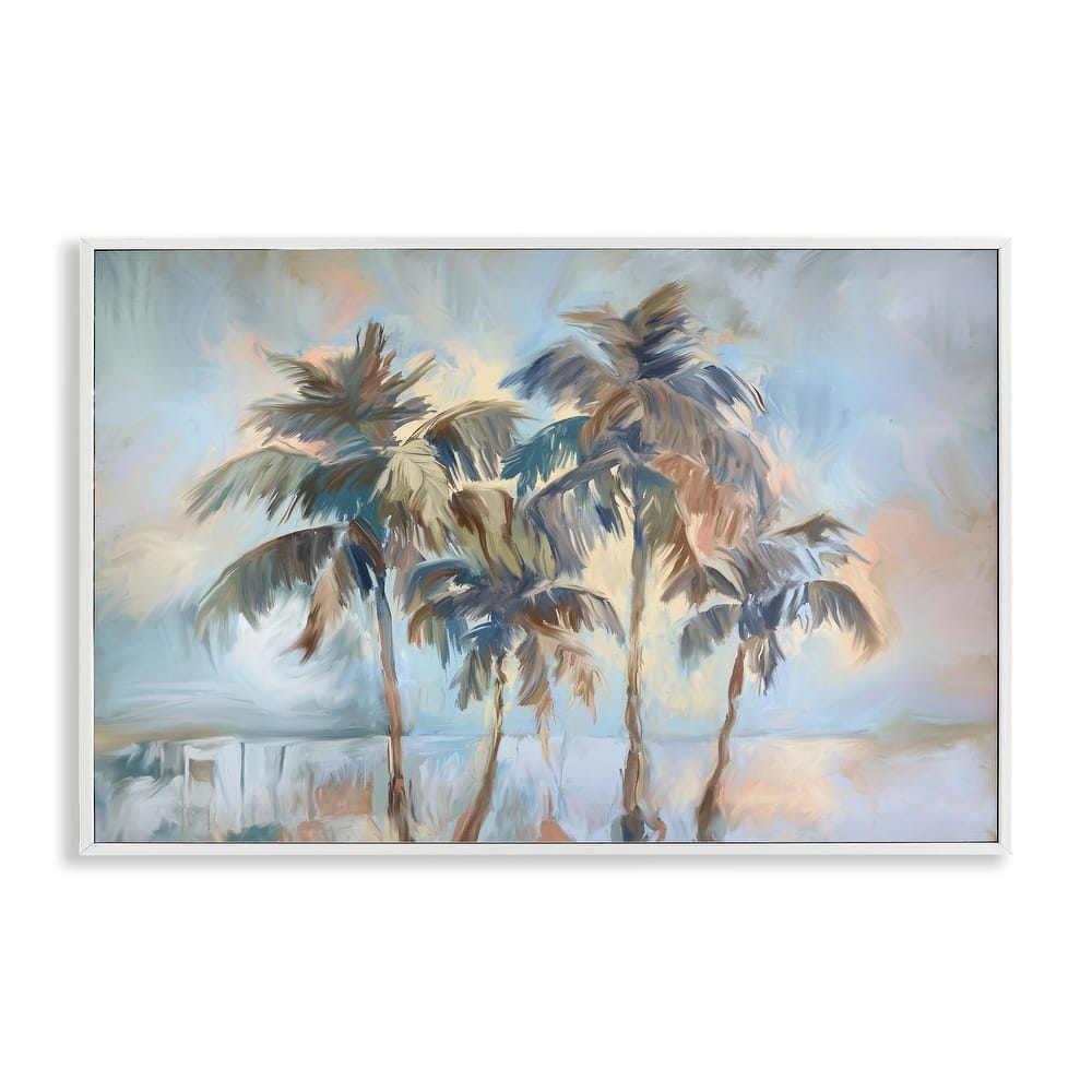 Stupell Cool Palm Trees Sunrise Framed Giclee Art Design By Ramona Murdock