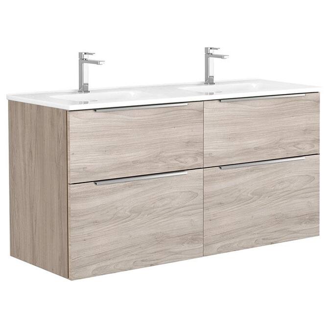 WS Bath Collections Dalia C120D Dalia 48" Wall Mounted Double Basin - Grey Pine