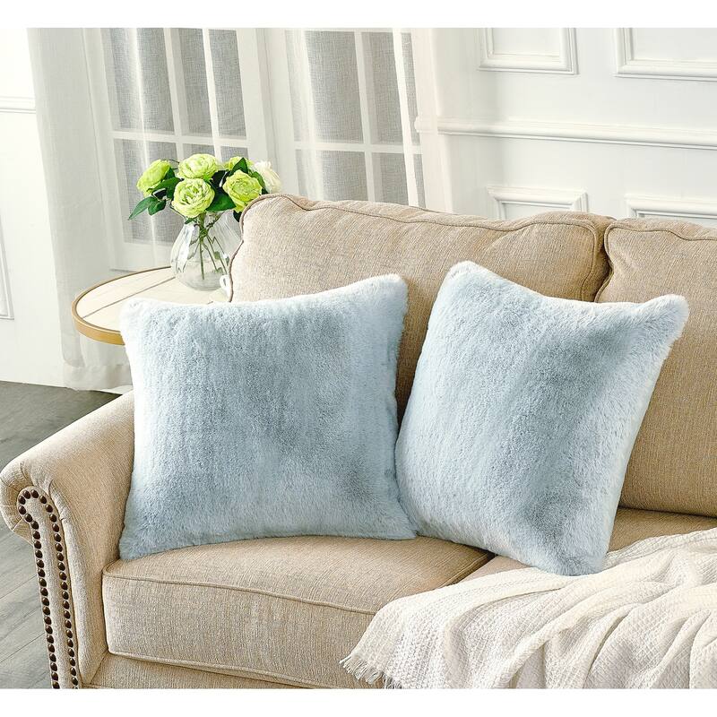 Serenta Heavy Fauxfur Pillow Shell 2 PC Set, 20''x20''