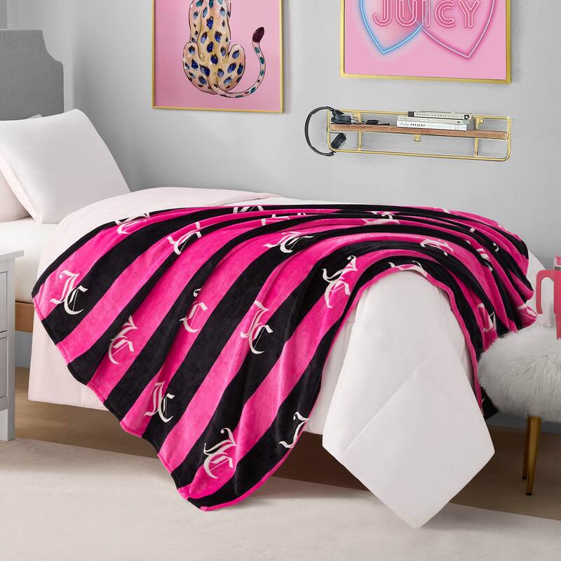 Juicy Couture Cabana 50" x 70" Plush Throws