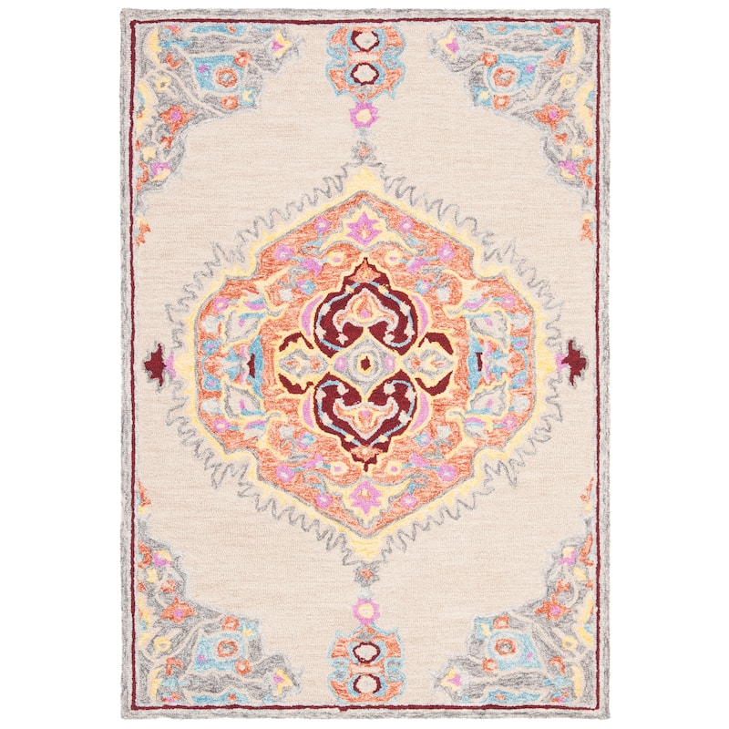 SAFAVIEH Handmade Micro-Loop Noeleen Wool Rug