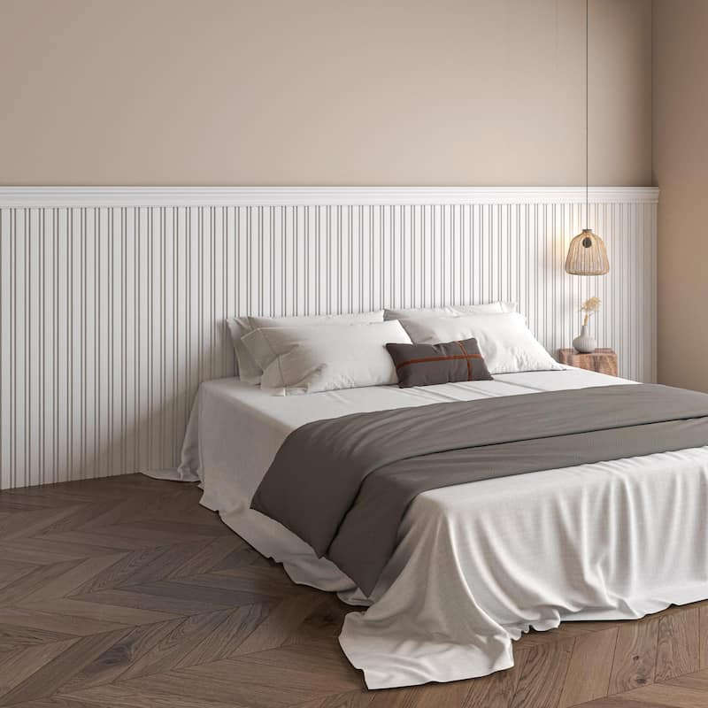 Art3d Decorative PS Wall Panel Kit with Trim, 12 Panels & 4 Edge Strips - N/A