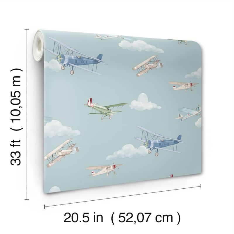 Advantage Aeroplanes Blue Skies Wallpaper