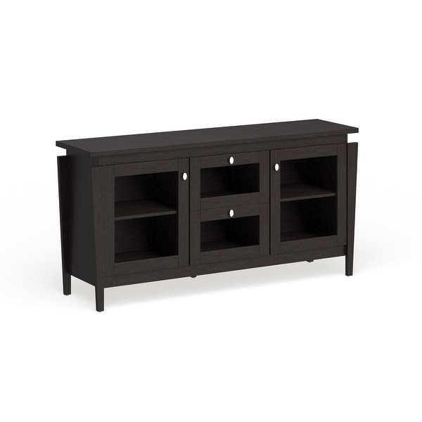 Furniture of America Cays Modern Brown 60-inch Buffet Cabinet. Opens flyout.