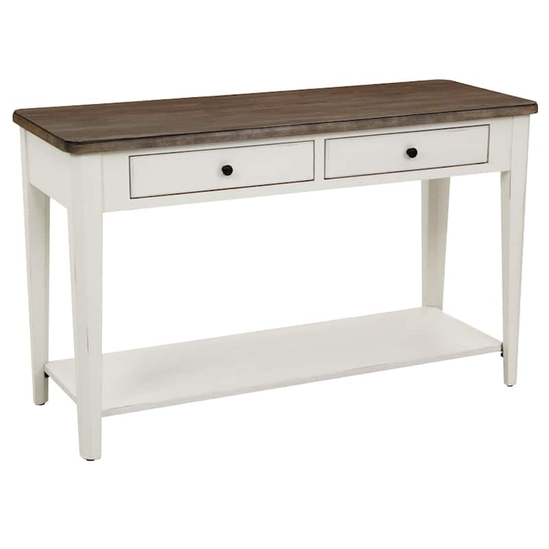 Chromcraft Peter Revington Console Table in Gray, White Finish
