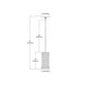 preview thumbnail 2 of 0, Hyde Park 1-Light Mini Pendant in Satin Brass with Seedy Glass