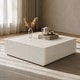 preview thumbnail 11 of 12, 38" Square MGO Coffee Table with a Natural Stone-Look Finish for Living Room & Outdoor Patio