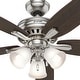 preview thumbnail 7 of 19, Hunter 52" Newsome Ceiling Fan with 3-Light LED Light Kit and Pull Chain - Traditional