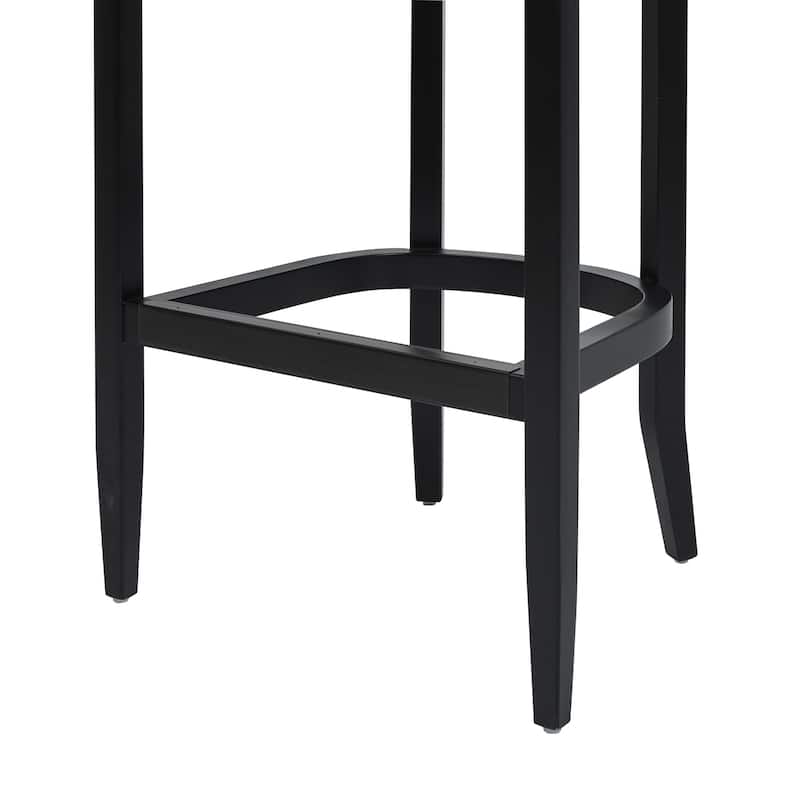Americana Mid-Century Modern Rattan Cane Back Counter and Bar Stool