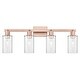 preview thumbnail 26 of 76, Innovations Lighting Endless Possibilities Arcadia - Clymer - 4 Light 31" Bath Vanity Light Clear/Antique Copper