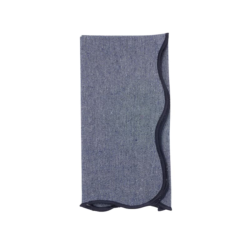 Eco Chic Scallop Napkin (Set of 4) - 20"x20" - Blue