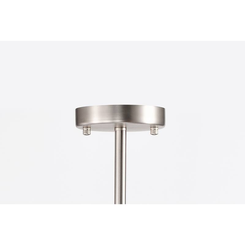 Lysandra 48 Inch Modern Clean Look Style Silver Satin and Matte Black Finish Ceiling Lighted Chandelier 10-Light