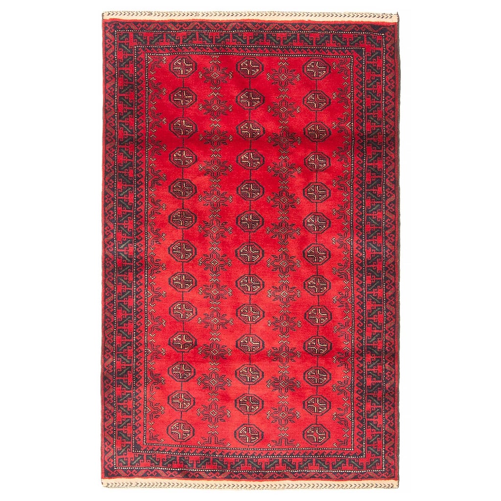 Teimani Red Rug 2'10" x 4'7" - 2'10 x 4'7