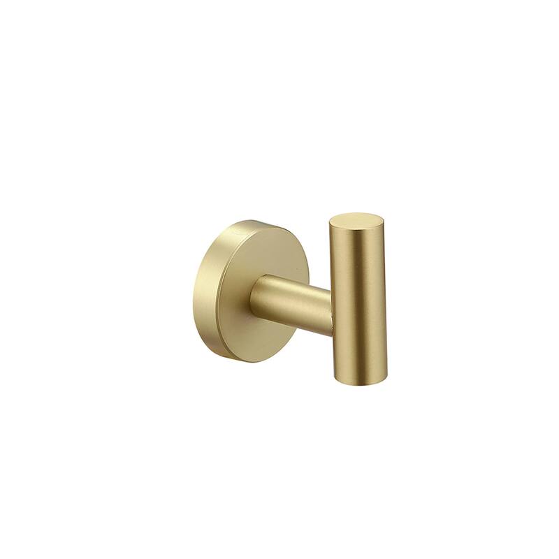 Modern Brushed Gold 5-Piece Bathroom Hardware Set