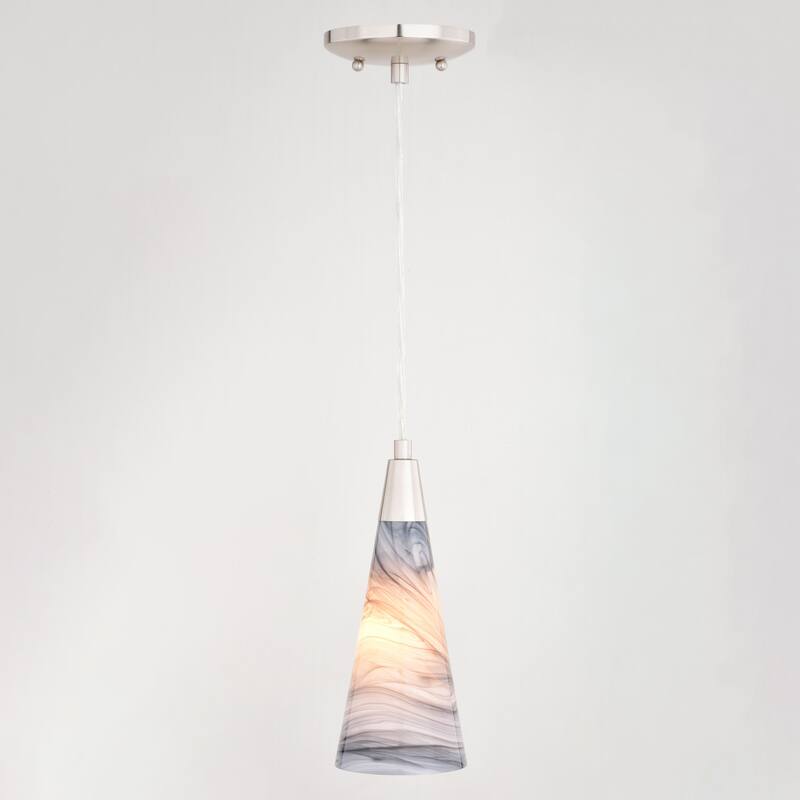 Milano Transitional Mini Pendant Ceiling Light Multi Color Art Glass
