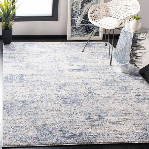 Shop Safavieh Amelia Modern Contemporary Abstract Ivory Blue Rug On Sale Overstock 27982843