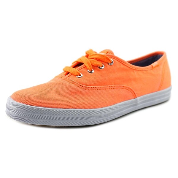 keds orange canvas sneakers