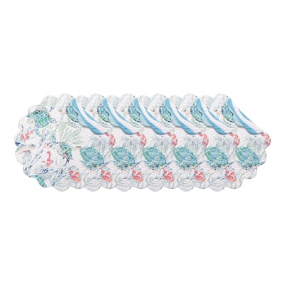 Sea Turtle Cove Round Placemats Set of 6, 17"