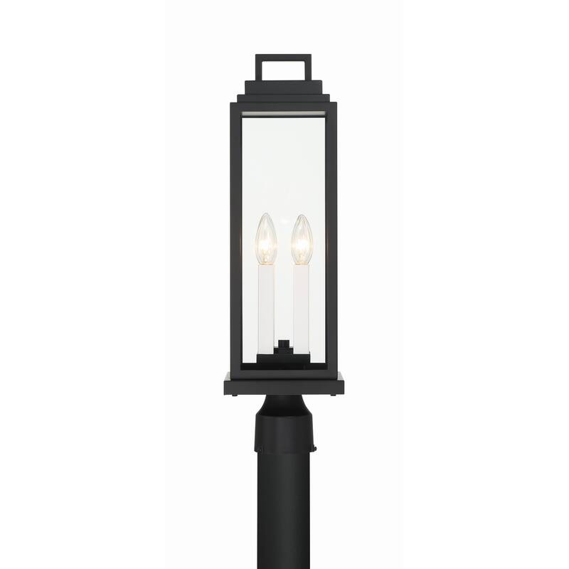 Aspen 4 Light Matte Black Outdoor Post - 6.5"W x 22"H x 6.5"D