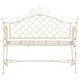 preview thumbnail 8 of 29, SAFAVIEH Outdoor Living Abner Wrought Iron 46-inch Garden Bench. - 45.8" W x 20" L x 40" H