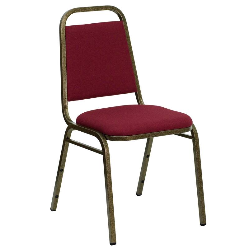 4 Pack Trapezoidal Back Stacking Banquet Chair - 20.25"D x 17.5"W x 34"H