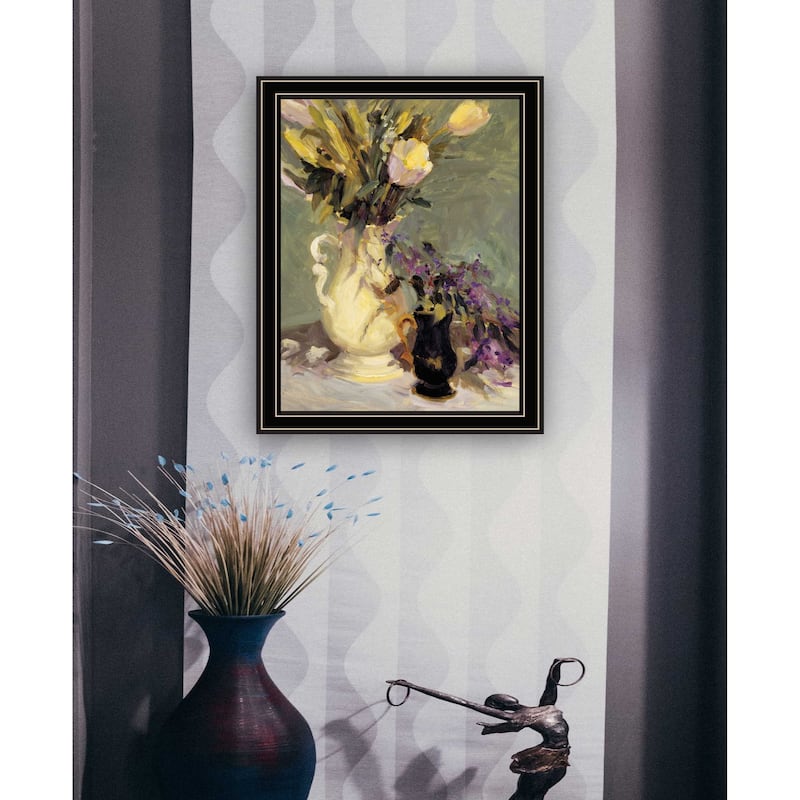 TrendyDecor4U "Tulips & Lavender" Framed Print Wall Art