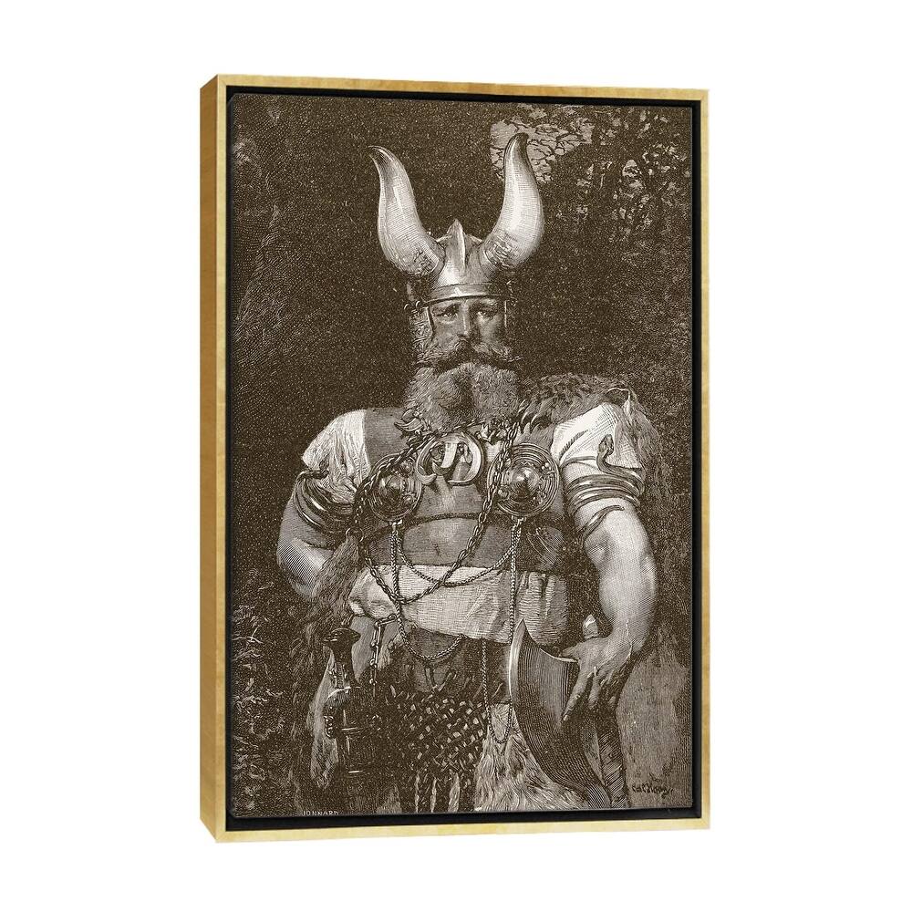 iCanvas "A Viking Chief, from 'The Church of England - A History for the People', pub. c.1910" by Carl Haag Framed Canvas Print