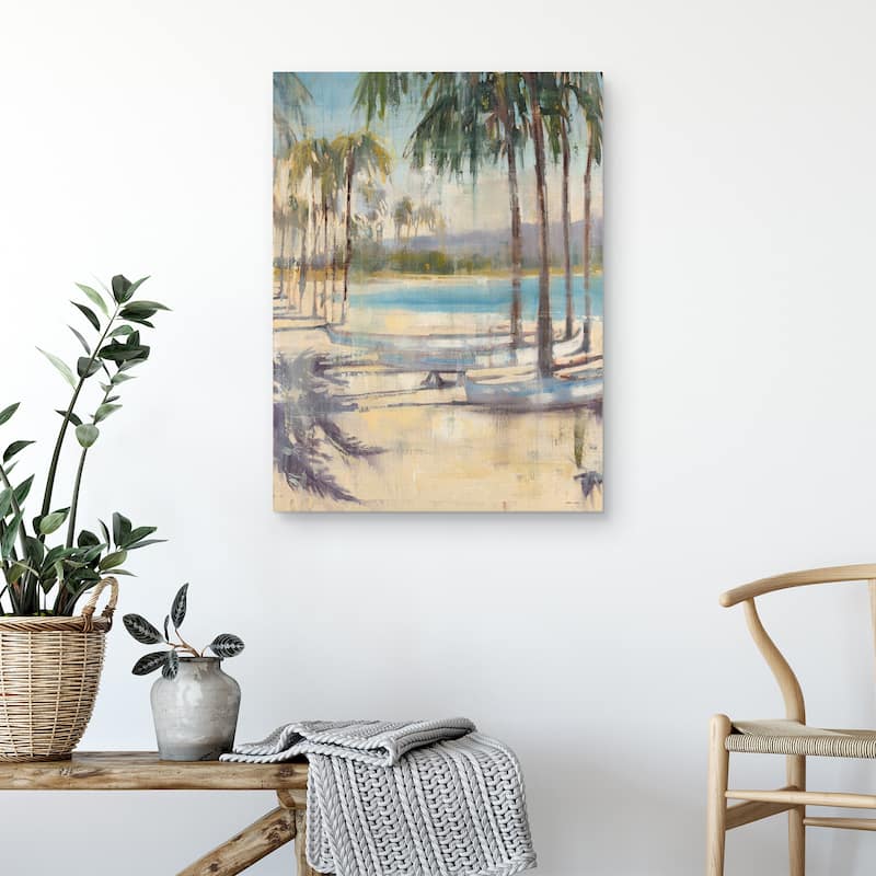 Ocean Palms by Joseph Cates Canvas Art Print