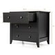 preview thumbnail 14 of 19, Gymax 3 Drawer Dresser Chest of Drawers Bedside Table for Living Room