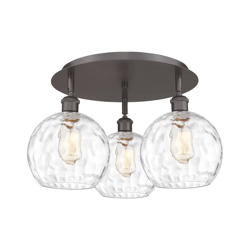 Innovations Lighting 516-3C-11-20 Athens Water Glass Flush Athens