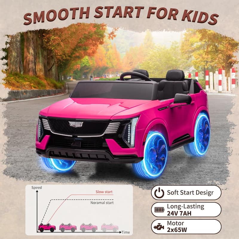 24V Ride on Car, Licensed Battery Powered Electric Vehicle