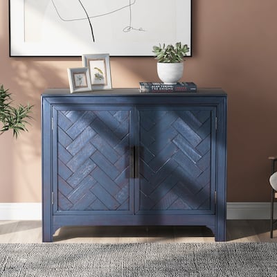Modern Console Table Sofa Table for Living Room with 2 Shelves