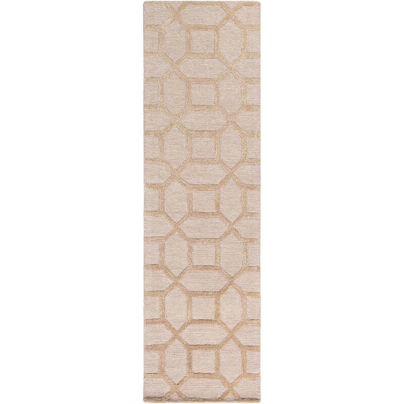 Livabliss Transitional Arise Trellis Area Rug - 2'3" x 8' - Ivory