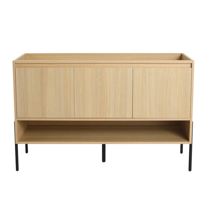 48" Freestanding Bathroom Vanity & 3 Soft-Close Cabinet Doors -Excluding Sink