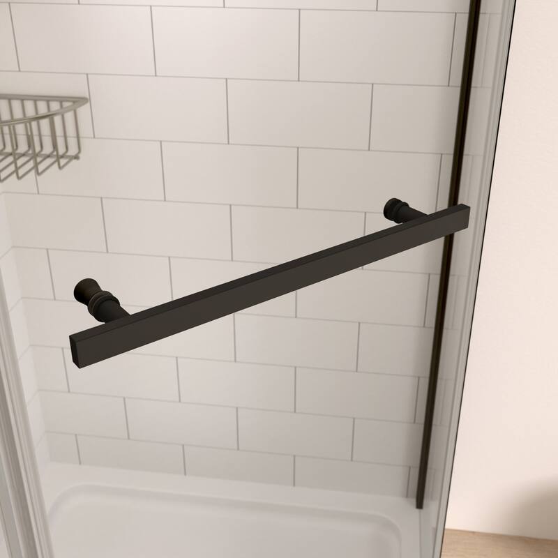 34.75'' W x 72'' H Semi-Frameless Neo-Angle Pivot Shower Door - 34.75" X 34.75" X 72"