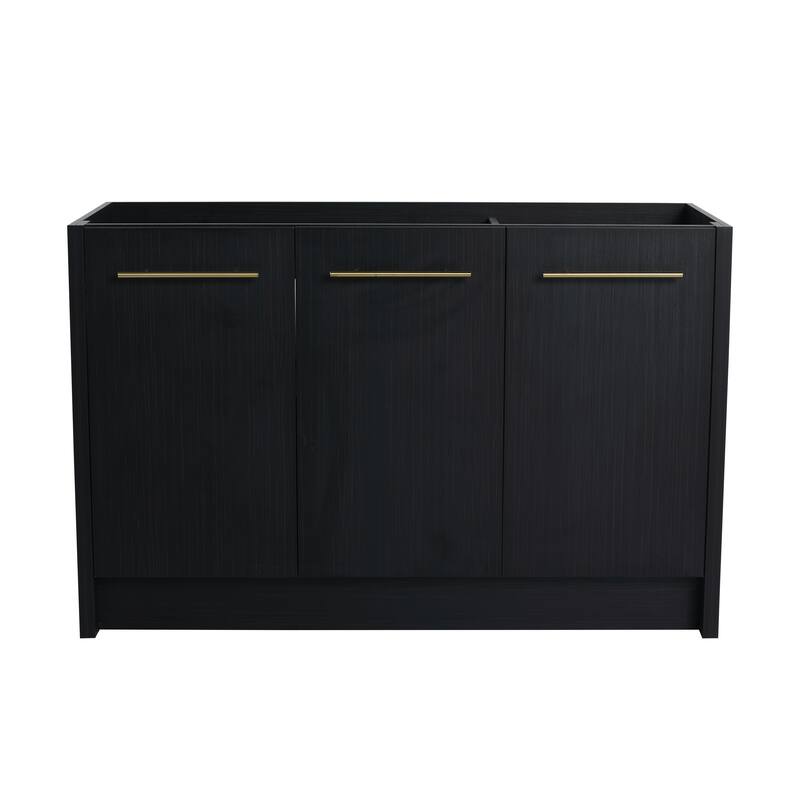 Modern 48 Inch Freestanding Bathroom Vanity Base without Sink, Bathroom Cabinet with Soft-Close Doors