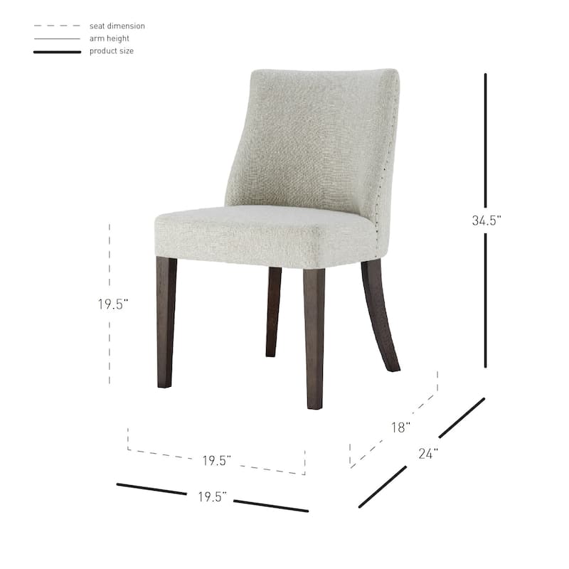 NPD Furniture New Paris Fabric Chair (Set of 2)