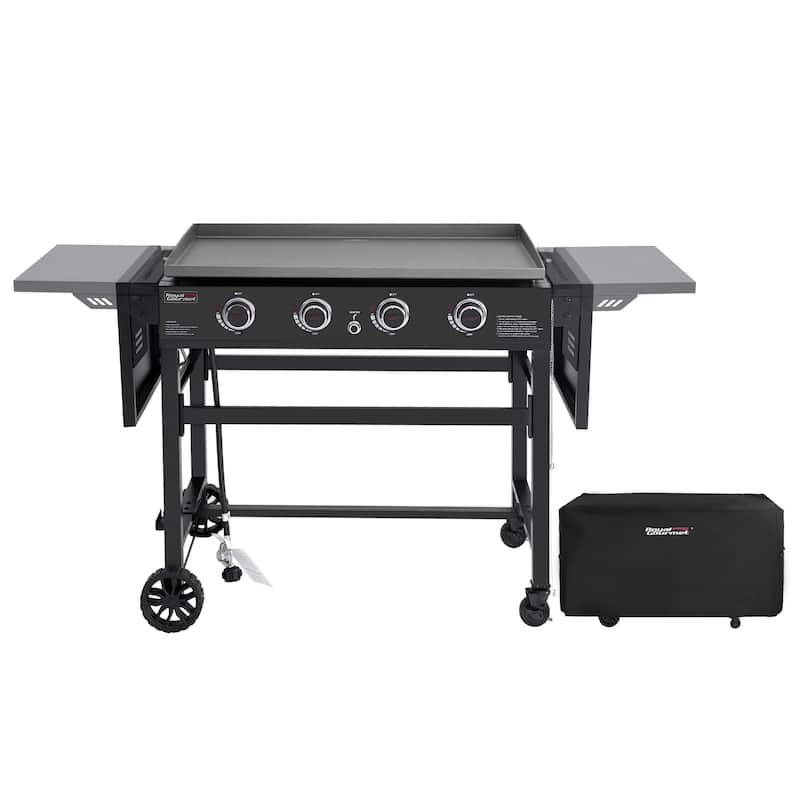 Royal Gourmet GB4001C 35In Flat Top 4-Burner Griddle with Cover