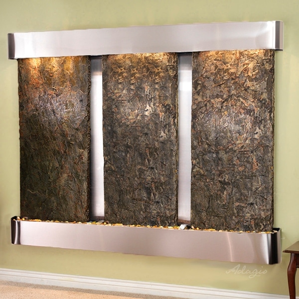Deep Creek Falls Fountain - Stainless Steel - Rounded Edges - Choose Options