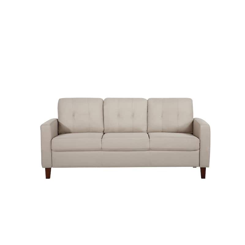 Rossetti Mid-Century Tufted Upholstered Sofa - Beige