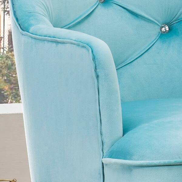 Ovios Cute Desk Chair Plush Velvet Office Chair For Girl Or Lady Modern Nice Vanity Chair And Task Chair With Gold Base Overstock 30234169