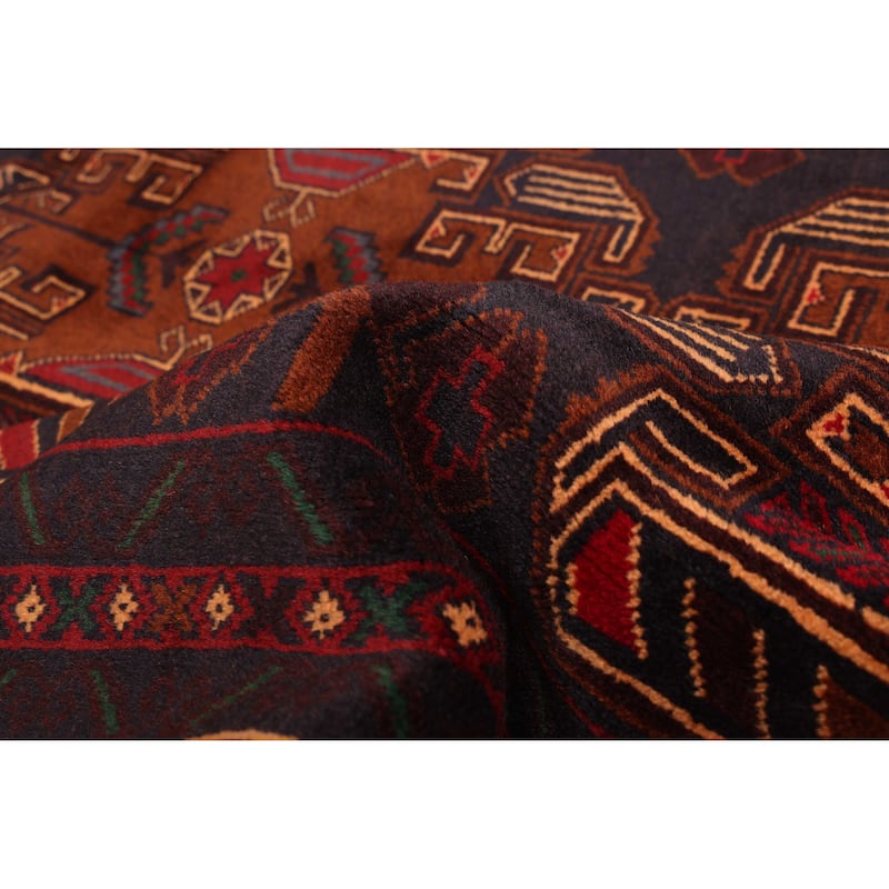 ECARPETGALLERY Hand-knotted Teimani Dark Navy Wool Rug - 3'10 x 6'11