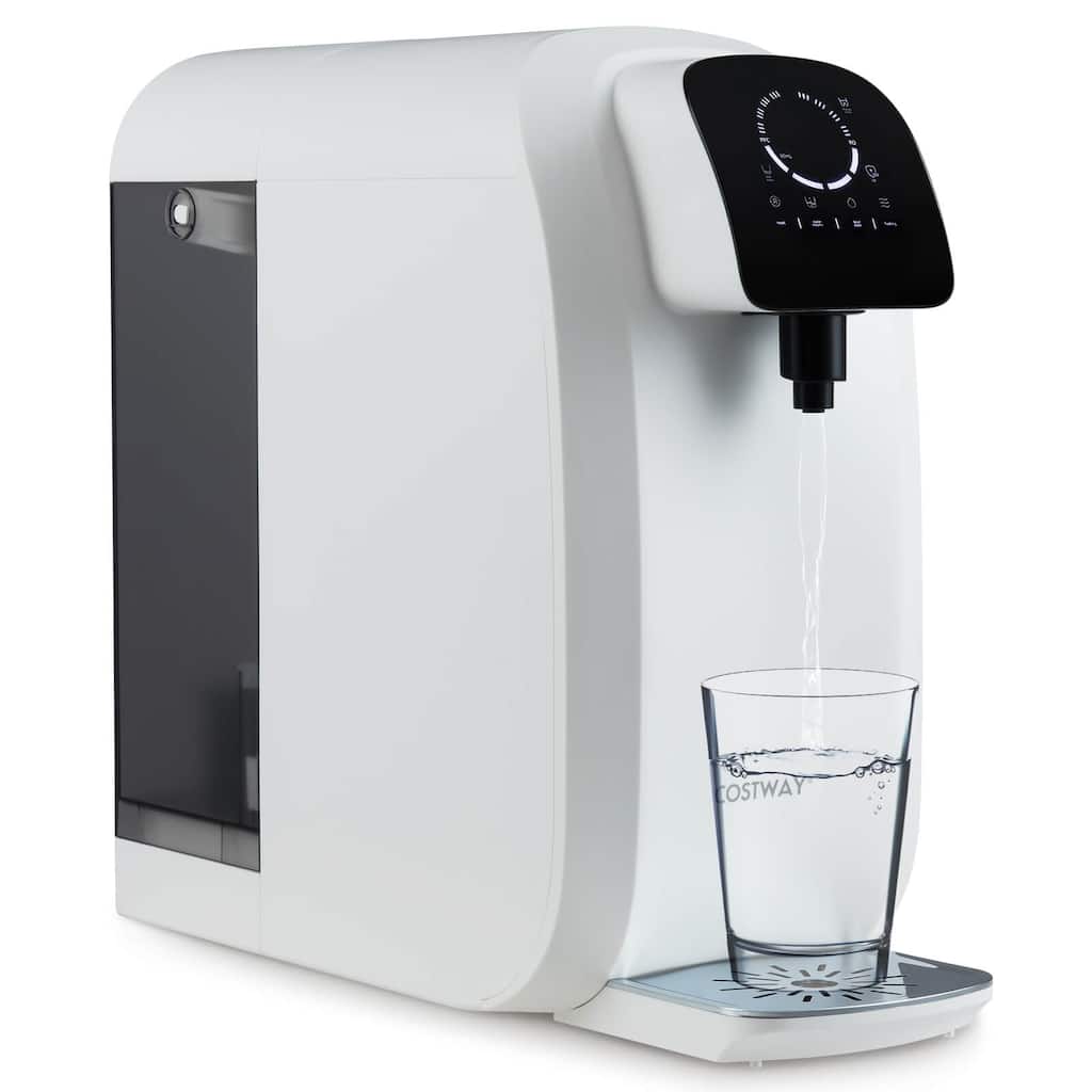 Costway 5-Stage RO + PPC Water Filtration System with UV Light, 4:1 - as pic shows - See Details