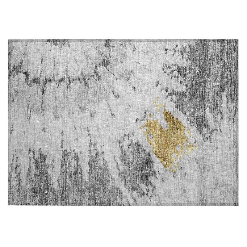Machine Washable Indoor/ Outdoor Chantille Tie Dye Modern Rug