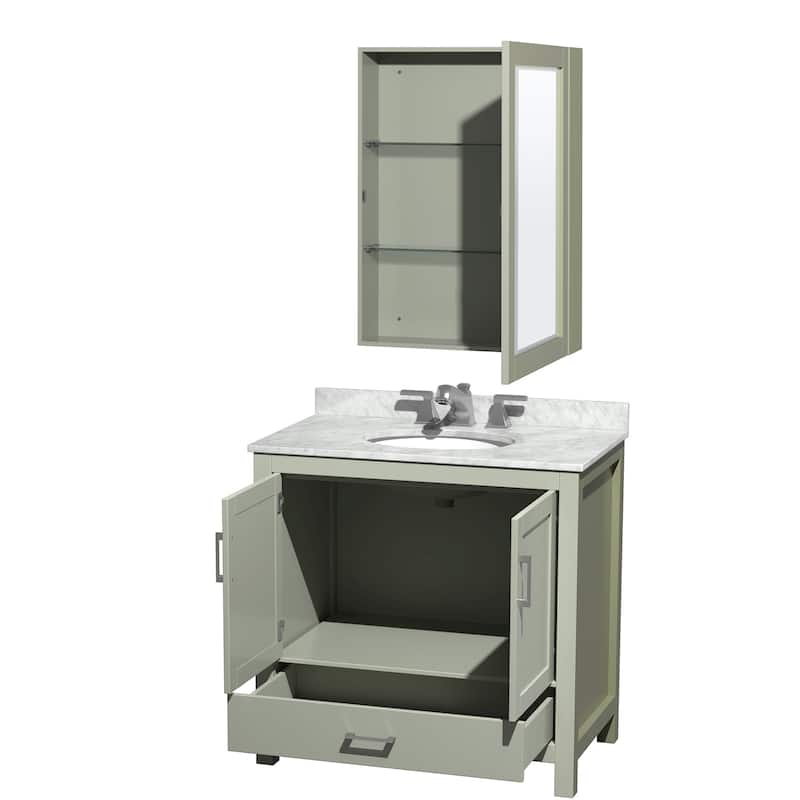 Wyndham Collection WCS141436SUNOMED Sheffield 36" Free Standing Single