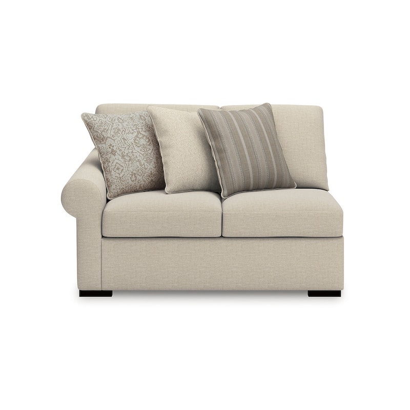 Signature Design by Ashley LadyMae Beige 2-Piece Sectional with Chaise - 102" W x 69" D x 40" H