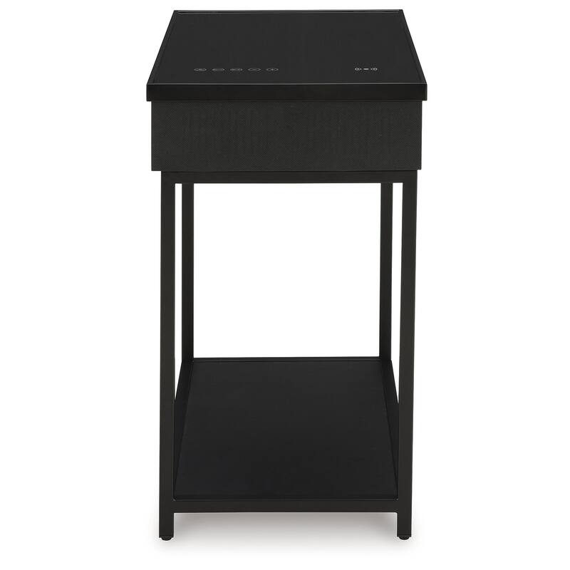 Signature Design by Ashley Gemmet Black Accent Table - 15"W x 25"D x 27"H