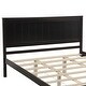 preview thumbnail 4 of 6, Classic Platform Bed Frame Wood Queen Bed with Headboard, Solid Wood Queen Size Platform Bed Frame, No Box Spring Needed
