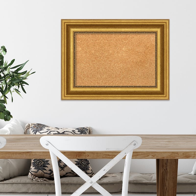 Parlor Framed Cork Bulletin Memo Board