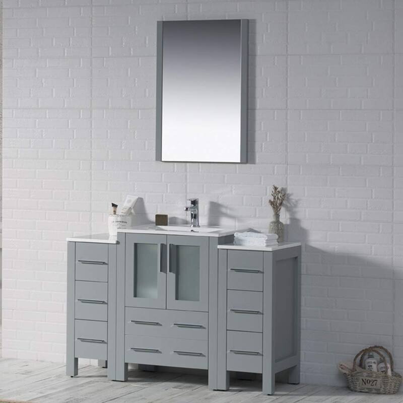 Blossom Sydney 48 Inch Solid Wood Bathroom Vanity with Sink & Cabinets